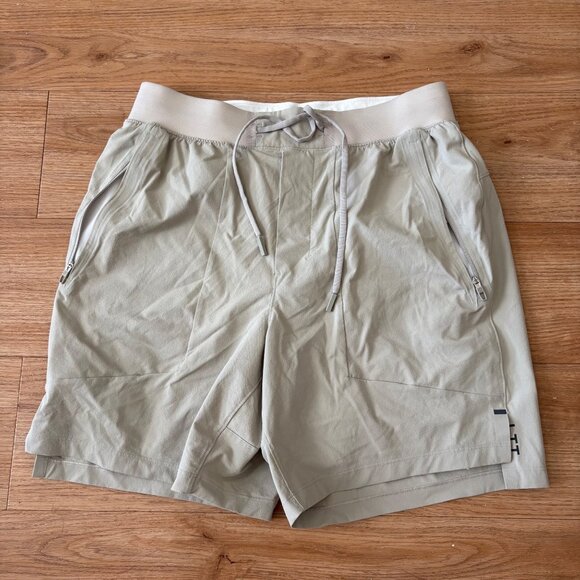 Lululemon Athletic License To Train Lined Shorts 7” Raw Linen Men’s Size M - Picture 1 of 8
